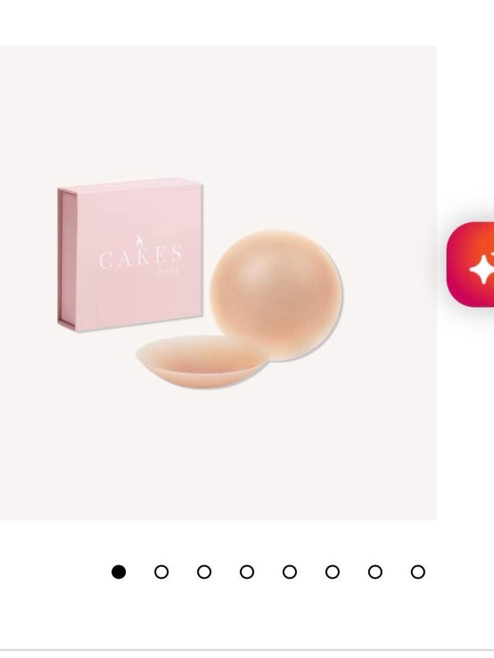 CAKES Silicone Adhesive Nipple Covers - Nude